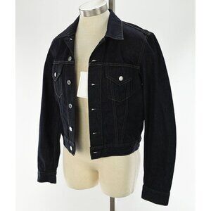 HELMUT LANG Unisex Indigo MASC Cotton Denim Trucker Jacket XS M Italy NWT